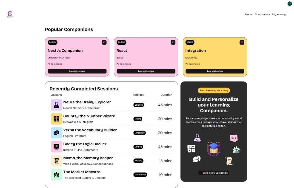 Converso — AI Learning Platform